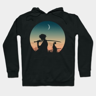 Samurais under the moon Hoodie